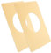 HOLIDYOYO 2Piezas Placas De Refuerzo Para Cerraduras De Puerta De Inoxidable Cubiertas De Embellecedores Para Pomo De Puerta Reparación y Protección De Cerraduras