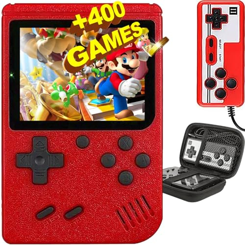 SVP Game Console rétro portable avec 400 jeux classiques FC, écran LCD 2,4, compatible avec TV, batterie 7h, manette de jeu, cadeau idéal pour enfants et adultes