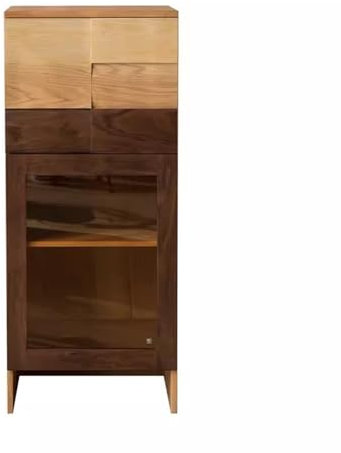 LICONG-2020 Sweeper Robot Storage Cabinet Sweeper Foundation Cabinet Tall Cabinet Living Room Light Luxury Leaning Wall Bookcase Storage Solid Wood Wine Cooler Sweeper Organizer