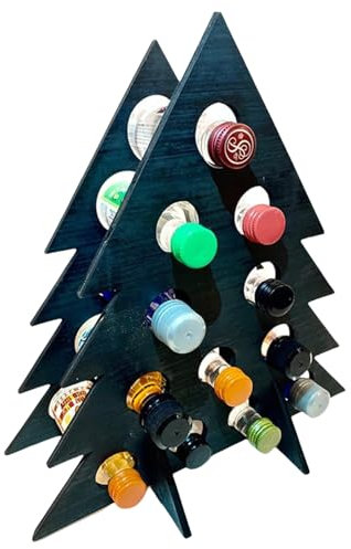 Creative Holiday Wine Bottle Holder Beautiful Tree Wine Rack With Advent Calendar For Christmas Parties Decoration
