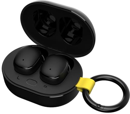 VulTech EP-30BK DRIP Cuffie Bluetooth 5.4, Auricolari Wireless In-Ear con Microfono, 14 Ore Totali, Controllo Touch, Ricarica USB-C, Controllo vocale Siri/Google, Suono Bilanciato, Android/iOS, nere
