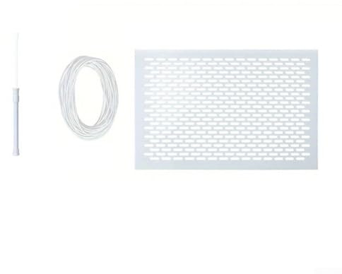 Kit di protezione per piscina con asta telescopica e corda elastica, sistema di protezione da detriti dalle foglie per piscine fuori terra e interrate - Set da 3 pezzi