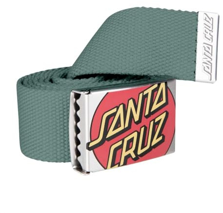 SANTA CRUZ Crop Dot Gürtel Logo Moon Rock Khaki Gurtband Flaschenöffner Einheitsgröße