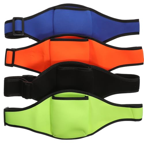 HAMPPLIES 4Pcs Microphone Belt Carrier Packs with Pouches for Fitness Instructors Diving Fabric Mic Holders for Secure Voice Recorder Storage and Convenient Movement