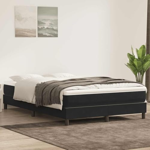 Vopese Boxspringbett Mit Taschenfederkernmatratze Weiß/Schwarz 160x210x25 cm - Komfortable Nachtruhe Model3315929