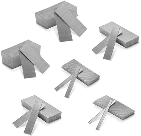 STAHLWERK Druckluftnägel – Gauge 18 (1,25 x 1,05 mm), 2 mm Kopfbreite, praktisches 30.000er Set verzinkte Streifennägel F10 bis 45mm, Tackernägel, Druckluft Stifte für Nagler, Nagelpistolen und Tacker