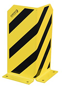 L-Form Pfostenschutz Regalecke | 400mm Höhe | Maximaler Schutz nach DGUV 108-007 und DIN EN 15635 | 5mm Materialstärke | Anfahrschutz | Robuste und strapazierfähige Rammschutzecke
