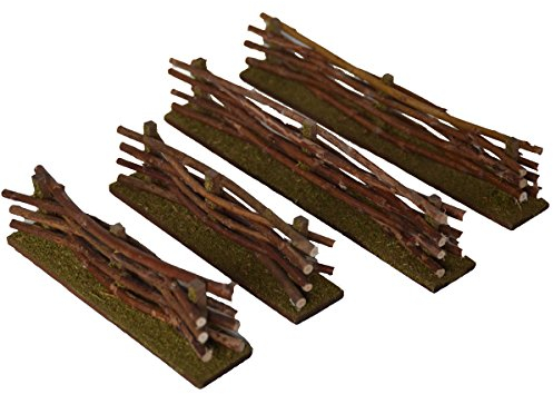 Alfred Kolbe Krippen AM 25 Weihnachtskrippen-Zubehör-Set Zäune 2 x 14 cm, 2 x 20 cm Natur für 10-12 cm Figuren