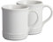 Le Creuset of America Becher aus Steingut, 340 ml, Weiß, 2 Stück