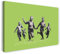 Printed Paintings Leinwand (60x40cm): Banksy - Police Officers in Field Polizei-Offiziere auf grü