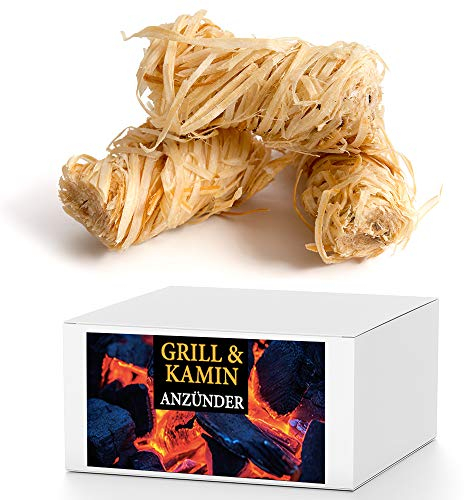 Samore GmbH 20 kg Öko Kaminanzünder Grillanzünder Anzündwolle Holzwolle Anzünder Zündwolle