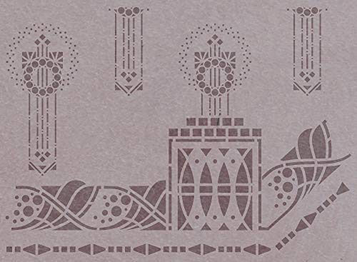 Wandschablone Artdeco (60 x 44 cm)
