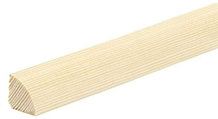 1M / 39.37inch Quadrant Trim Pine Decorative Gap Filling Window Door Moulding Edging Beading Wood TMW Profiles (20mm)