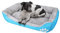 wuuhoo® Hundebett Lucky 45cm für kleine und mittelgroße Hunde - weiches Haustierbett, waschbares Hundekörbchen für Hund oder Katze, Flauschiger Hundekorb - hellblau