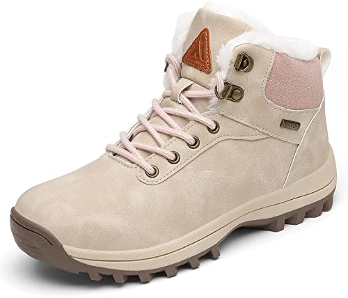Pastaza Stivali da Neve Donna Inverno Trekking Scarpe Impermeabili Outdoor Sneakers Albicocca EU36