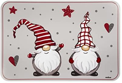 Excelsa Gnomo Set 6 Tovagliette Rettangolari, 43 x 28,5 cm, Polipropilene