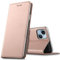 Verco Handyhülle für iPhone 14, Premium Handy Flip Cover für Apple iPhone 14 Hülle 6.1 Zoll [integr. Magnet] Book Case PU Leder Tasche, Rosegold