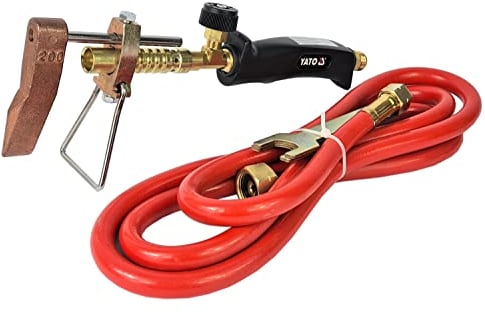 Lötkolben Set - Lötlampe - Dachrinnen Lötset - Schweißbrenner - Lötzubehör Dachdeckerarbeiten Gasbrenner - Verarbeitung von Zink Kupfer Edelstahl 22-607