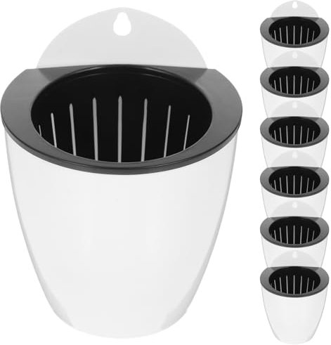 Yardwe 7 Piezas Maceta Jardineras Colgantes De Interior Macetero Autoabsorbente Jardineras para Plantas De Interior Jardineras De Autorriego El Plastico El Perezoso Montado En La Pared