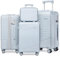Sea choice Kofferset 4 Teilig Hartschalen Rollkoffer PC Handgepäck Set Beautycase (Nur L Koffer Erweiterbar) Reisekoffer mit YKK Reißverschluss TSA-Schloß und 4 Rollen S/M/L/XL