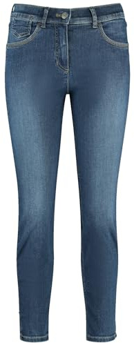 Gerry Weber Damen 5-Pocket Jeans SOL꞉INE BEST4ME Cropped unifarben 7/8 Länge