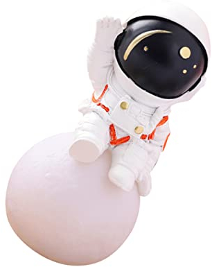 Housoutil Astronauten Mondlampe Astronauten Nachtlicht Nachttisch Nachtlicht Tischdekoration Astronauten Nachtlampe Schlafzimmer Nachtlampe Nachtlampe Für Kinderzimmer Schlafzimmer