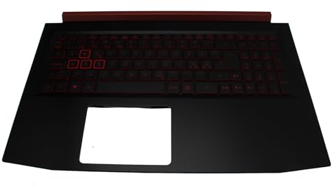 Acer Tastiera retroilluminata scandinava (Nordic) + bauletto nero Aspire Nitro 5 AN515-31 serie (originale)