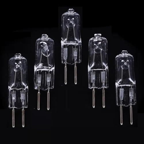 WYLIELAMSH Halogen Glühbirnen 5PCS G5.3 12V 20W35W Halogenlampe G5.3 24V 20W35W50W75W Mechanische Glühbirne G5.3 36V 35W50W Kristall Kronleuchter Birne G5.3 220V 35W 100W 75W 50W,220V-75W