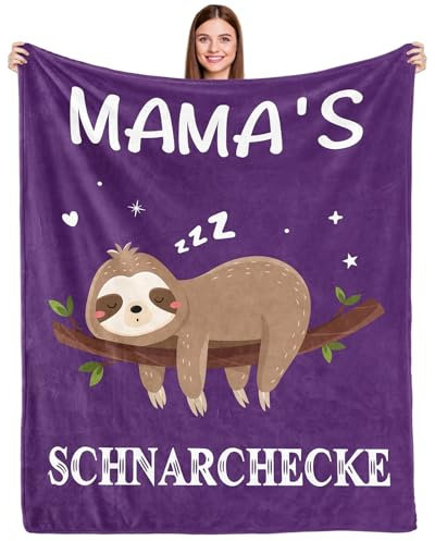 COZYCRIB Decke für Mama - Geschenk für Weihnachten, Geburtstag und Neue Mütter von Tochter und Sohn - Für Sofa, Bettwäsche, Wohnzimmer 150x130cm