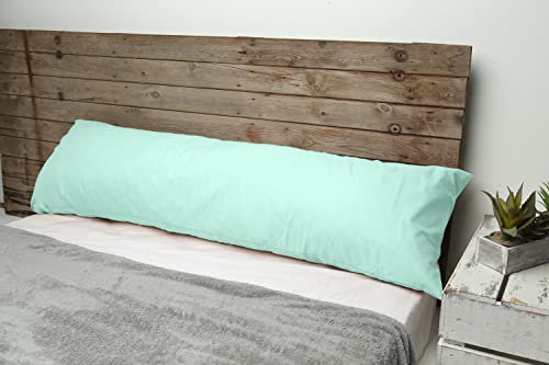 HEIMTEX Langes Seitenschläferkissen - 5ft Körperkissen mit Atmungsaktivem Mikrofaserbezug, Weiche und Feste Unterstützung für Schwangerschaft und Stillzeit (Minze)