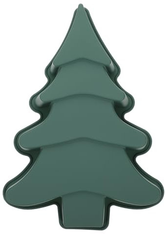 BESPORTBLE Christmas Tree Cake Mould, Christmas Silicone Mould Large Christmas Tree Chocolate Moulds Soap Bread Candy Cake Muffin Trays, DIY Baking Molds for Xmas Cake Party