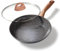 STONELINE Ceramic Große Keramik Bratpfanne mit Deckel 28 cm Keramikpfanne Induktion Antihaft Pfanne Keramikbeschichtung mit echten Steinpartikeln, Pfanne PFAS-frei, Für alle Herdarten