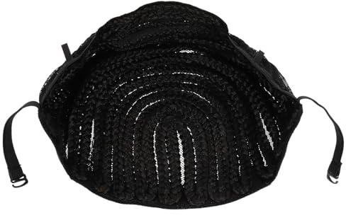 Schwarze Perückenhaube aus Chemiefaser für Geflochtene Perücken