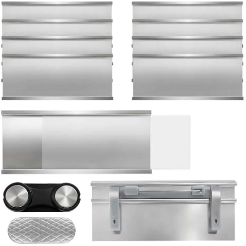 Marsred Verstärker Magnetisch N33 Namensschilder, 10 Stück Aluminium Name Tags mit Magnet, 3 in 1 Namensschilder zum anstecken, Namensschild Kleidung für Arbeit, Ausstellung, Schule