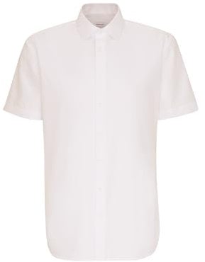 Chemise business homme Seidensticker - coupe ajustée - sans repassage - col Kent - manches courtes - 100% coton