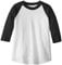 MJ Soffe Kinder 3/4 Arm Baseball Trikot Größe L Schwarz