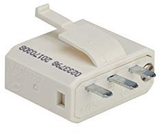 Debflex, Fiche DCL pour connecter un luminaire, compatible toutes boites luminaire prévue pour la fiche DCL. 2A, 250V maximum, 500W