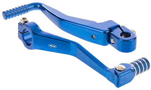 Enduro Sport/Tuning SET Kickstarterhebel + Fußschalthebel klappbar (mit Haltekugel+Feder, Federspannung einstellbar), Farbe blau