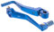 Enduro Sport/Tuning SET Kickstarterhebel + Fußschalthebel klappbar (mit Haltekugel+Feder, Federspannung einstellbar), Farbe blau