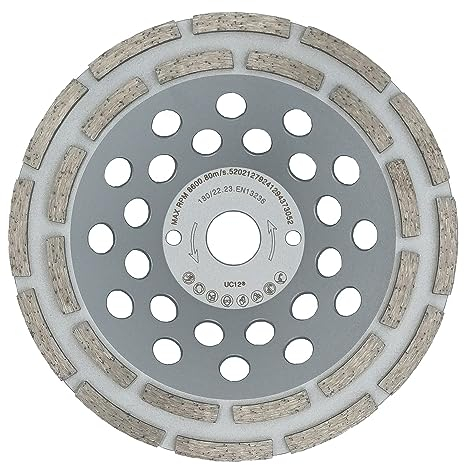 EDW Diamant-Schleiftopf, 180 mm x 22,2 mm, doppelreihig, für Beton Universal