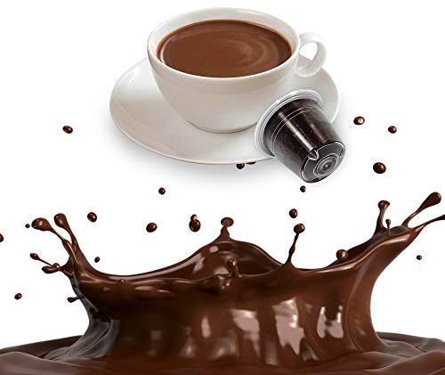KICKKICK 50 Capsule Cioccolata Compatibili Nespresso - Cialde Solubili al Cioccolato