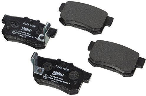 VALEO - Plaquettes de frein First - 301682 - Jeu de 4 plaquettes - Essieu arrière - Entièrement équipés avec accessoires montés