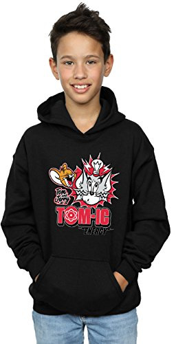 Tom and Jerry Boys Tomic Energy Hoodie 7-8 Years Black