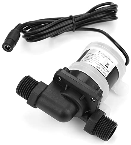 DC 24V Brushless Wasserpumpe für Solarwarmwasserbereiter, kleiner Fischteich Aquarium Gartenteich Fall Fisch Behälter Wasser Brunnen Unterhaltung, -40℃ ~100℃
