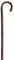 Gehstock Spazierstock Kinder-Wanderstock Kastanie braun 70 cm