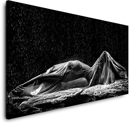 Nackte Frau in Kleid 120x 60cm Panorama Leinwand Bild XXL Format Wandbilder Wohnzimmer Wohnung Deko Kunstdrucke