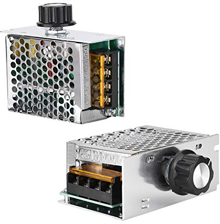 Mavis Laven Motor Drehzahlregler, 4000W AC Spannungsregler 10-220V Dimmer Elektromotor Drehzahlregler