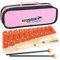 Sonor G10 Glockenspiel Xylophon für Kinder 13 Töne, von c3 bis f4 + keepdrum Tasche Pink