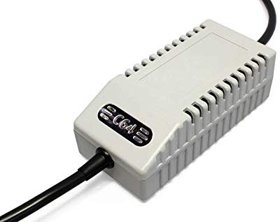 C64-Netzteil Modern Gray EU - Ersatznetzteil für Commodore 64, EU-Stecker (Grau)