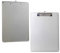 2er A4 Metall Klemmbrett, Anti-Rutsche Rückseite, Gummierter Metalklemme, Hartfaser Schreibbrett mit Aufhängeose, Papierhalter Clipboard, Stabil Schick, Aluminiumlegierung Schreibplatte TKD8053-A4-2x